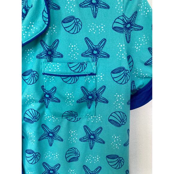 Muk Luk Sea Shell Shorts/Short Sleeve Top Pajama Combo . Size small - Picture 6 of 12